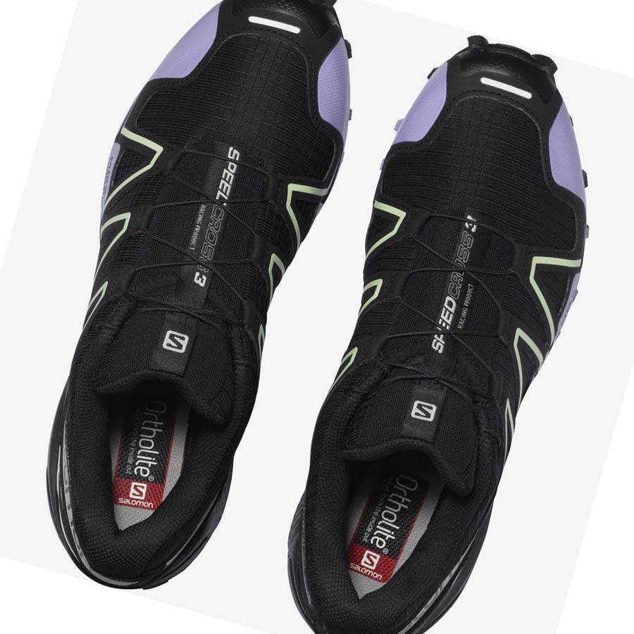 Tenis Salomon SPEEDCROSS 3 Mujer Negros Morados | MX 2657RVD